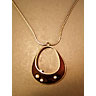 Pendant, silver with pearls and ebony